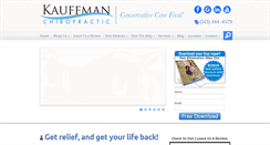 Desktop Screenshot of kauffmanchiropractic.com